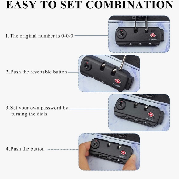 Travel bag secure lock TSA key Smell odor proof valuables special herbs teas - Picture 3 of 4